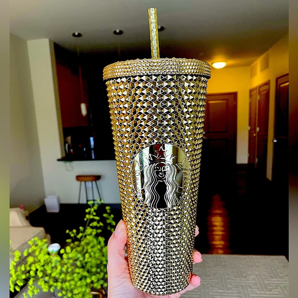 ✨ Starbucks Holiday 2022 GOLD Metallic Chrome Tumbler!